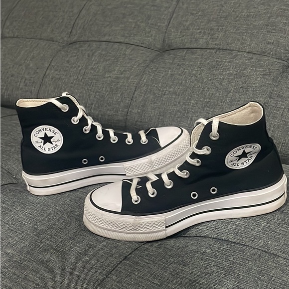 Converse Shoes Black Platform Converse Poshmark